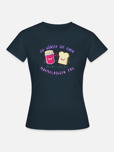 Marmelade Marmeladig - Frauen T-Shirt - Navy