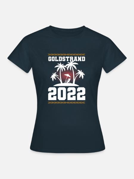 Goldstrand 2022 - Frauen T-Shirt - Navy