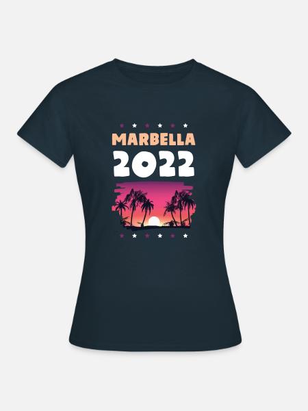 Marbella 2022 - Frauen T-Shirt - Navy