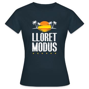 Lloret de Mar mode - T-shirt Femme - marine - Devant - AI Model Female 172 dark (172cm)