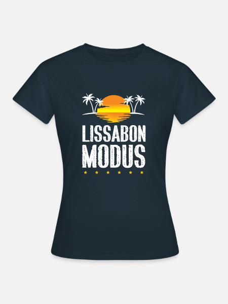 Lissabon Modus - Frauen T-Shirt - Navy