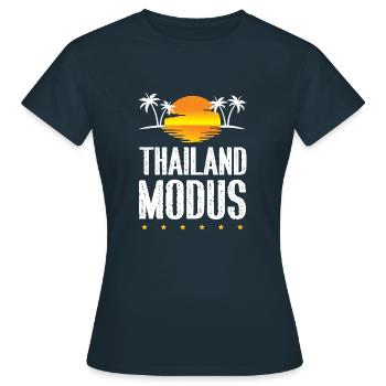 Mode Thaïlande - T-shirt Femme - marine - Devant - AI Model Female 172 dark (172cm)