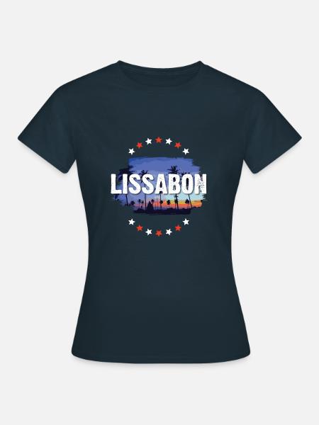 Lissabon - Frauen T-Shirt - Navy