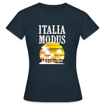 Italia Modus - Frauen T-Shirt - Navy - Vorne - AI Model Female 172 dark (172cm)