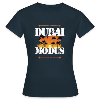 Mode Dubaï - T-shirt Femme - marine - Devant - AI Model Female 172 dark (172cm)