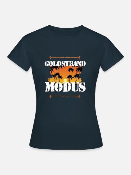 Goldstrand Modus - Frauen T-Shirt - Navy