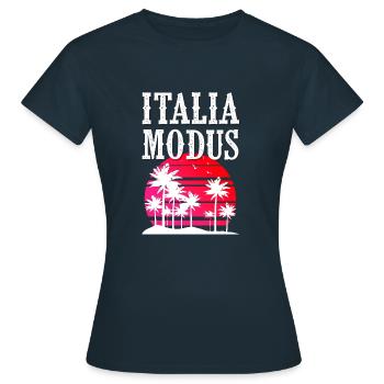 Italia Modus - Frauen T-Shirt - Navy - Vorne - AI Model Female 172 dark (172cm)