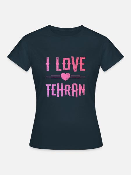 I Love Tehran - Frauen T-Shirt - Navy
