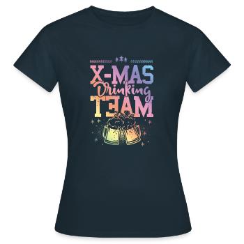 Équipe de consommation de Noël - T-shirt Femme - marine - Devant - AI Model Female 172 dark (172cm)