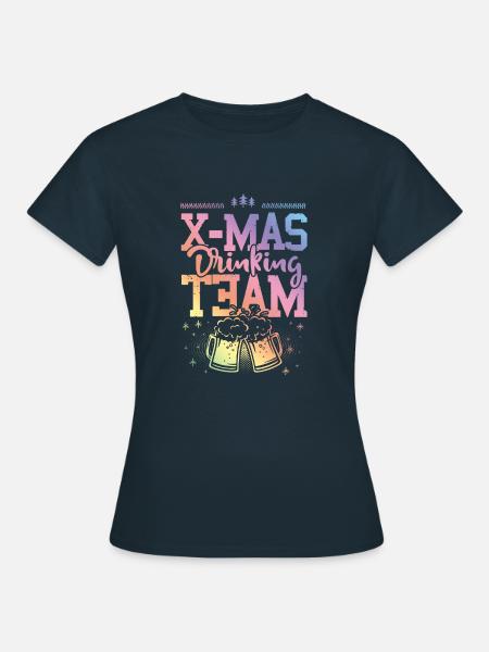 X-mas Drinking Team - Frauen T-Shirt - Navy
