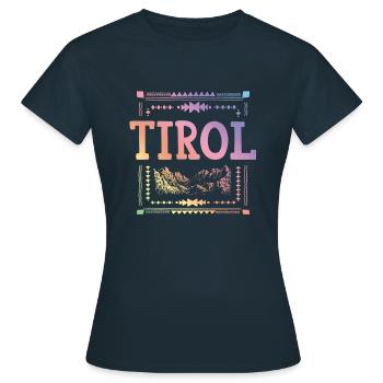 Tyrol Autriche - T-shirt Femme - marine - Devant - AI Model Female 172 dark (172cm)