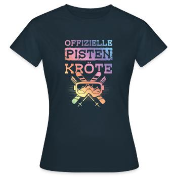 Pentes officielles Crapaud - T-shirt Femme - marine - Devant - AI Model Female 172 dark (172cm)