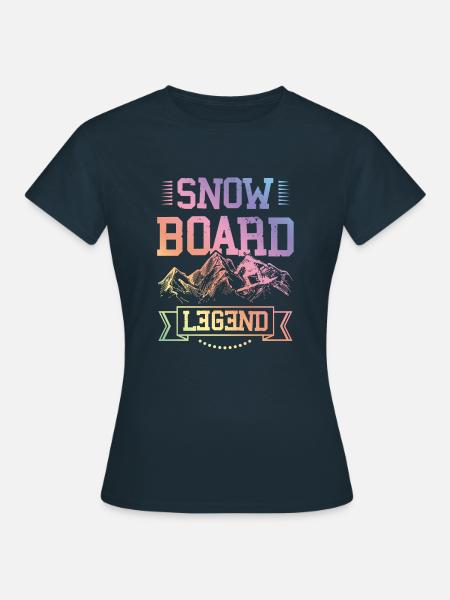 Snowboard Legend - Frauen T-Shirt - Navy