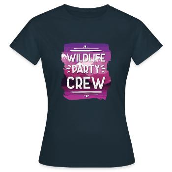 Équipe de fête de la faune - T-shirt Femme - marine - Devant - AI Model Female 172 dark (172cm)