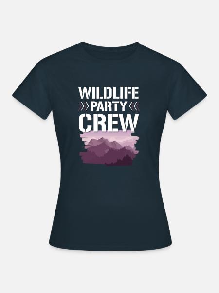 Wildlife Party Crew - Frauen T-Shirt - Navy