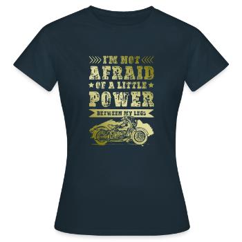 Puissance de la moto - T-shirt Femme - marine - Devant - AI Model Female 172 dark (172cm)