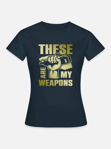 Barber weapons - Frauen T-Shirt - Navy