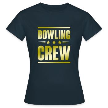 Équipe de bowling - T-shirt Femme - marine - Devant - AI Model Female 172 dark (172cm)