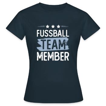 Équipe de football - T-shirt Femme - marine - Devant - AI Model Female 172 dark (172cm)