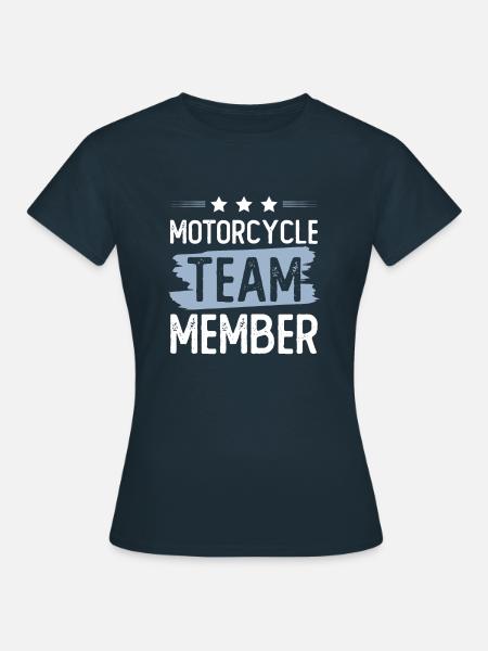 Motorcycle Team - Frauen T-Shirt - Navy