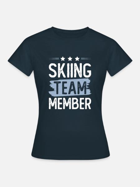 Skiing Team - Frauen T-Shirt - Navy