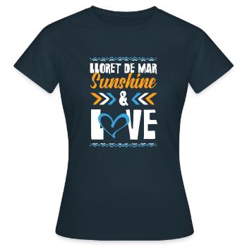 Lloret De Mar Love - T-shirt Femme - marine - Devant - AI Model Female 172 dark (172cm)
