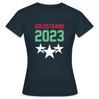 Sables d’or 2023 Couronne - T-shirt Femme - marine - Devant - AI Model Female 172 dark (172cm)
