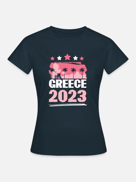 Greece 2023 - Frauen T-Shirt - Navy