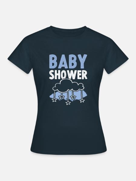 baby dusche - Frauen T-Shirt - Navy