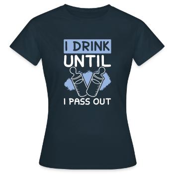 Baby Baby Bottle - Women's T-Shirt - navy - Front - AI Model Female 172 dark (172cm)