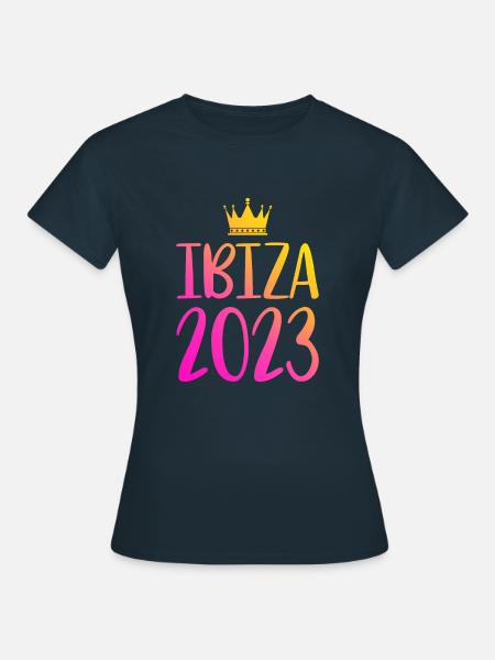 Ibiza 2023 - Frauen T-Shirt - Navy