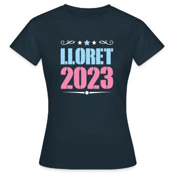 Lloret de Mar 2023 - T-shirt Femme - marine - Devant - AI Model Female 172 dark (172cm)