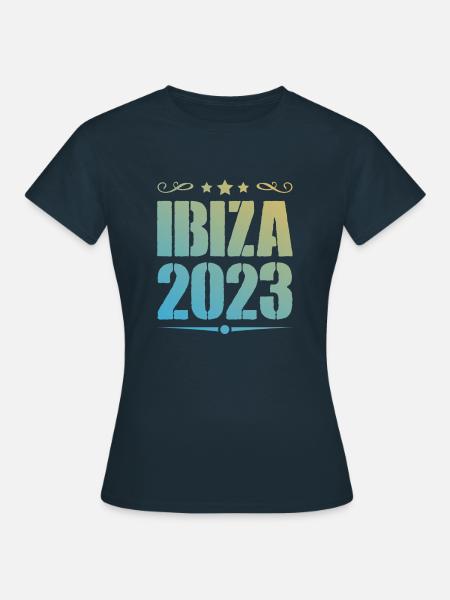 Ibiza 2023 - Frauen T-Shirt - Navy