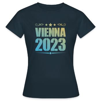 Vienne 2023 Vienne - T-shirt Femme - marine - Devant - AI Model Female 172 dark (172cm)