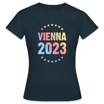 Vienne 2023 Vienne - T-shirt Femme - marine - Devant - AI Model Female 172 dark (172cm)