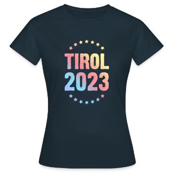 Tyrol 2023 - T-shirt Femme - marine - Devant - AI Model Female 172 dark (172cm)