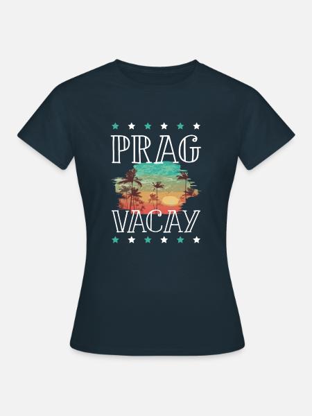 Prag Urlaub - Frauen T-Shirt - Navy