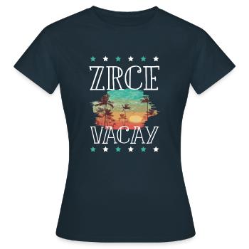 Tourisme Zrce - T-shirt Femme - marine - Devant - AI Model Female 172 dark (172cm)