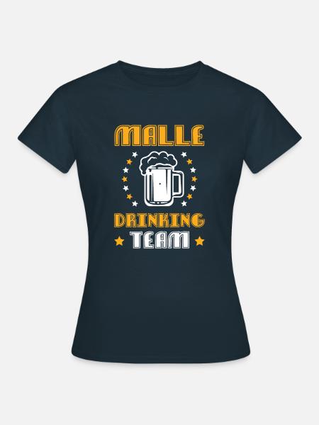 Malle Drinking Team - Frauen T-Shirt - Navy