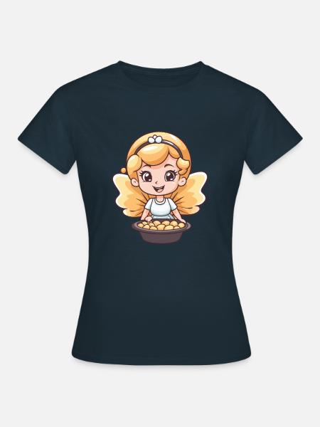 Backfee Fee Backen Kochen - Frauen T-Shirt - Navy
