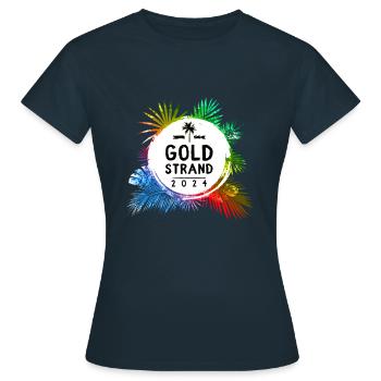 Sables d’Or 2024 Coloré - T-shirt Femme - marine - Devant - AI Model Female 172 dark (172cm)