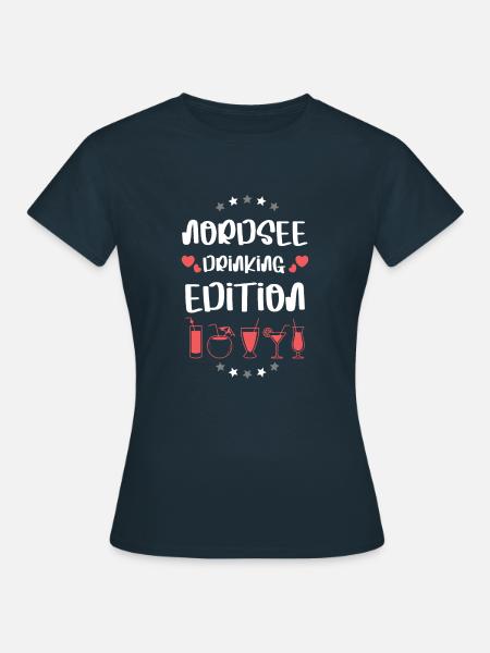 Nordsee Drinking Team - Frauen T-Shirt - Navy
