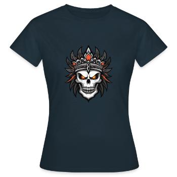 Chef Apache, Indiens morts - T-shirt Femme - marine - Devant - AI Model Female 172 dark (172cm)
