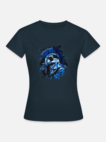 Spartaner Helm Sparta - Frauen T-Shirt - Navy