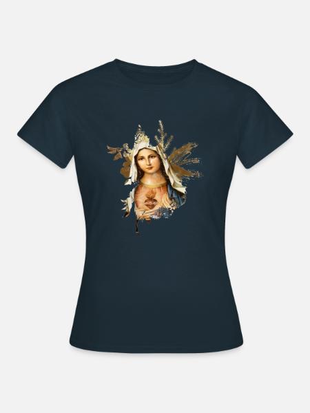 Heilige Maria-Madonna - Frauen T-Shirt - Navy