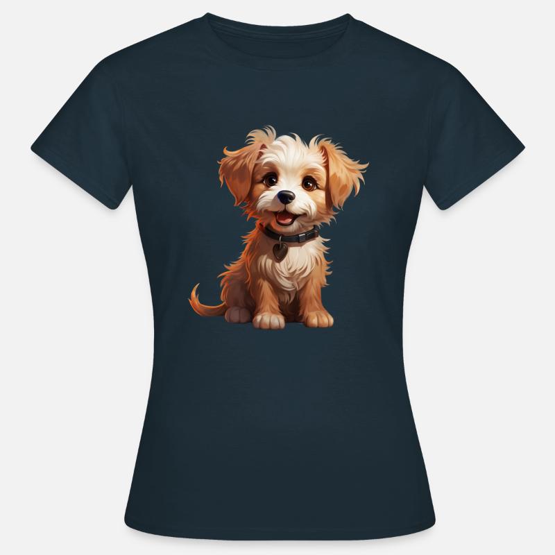 Chibi dog - Women's T-Shirt - navy