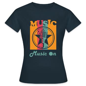 Music Stage - Women's T-Shirt - navy - Front - AI Model Female 172 dark (172cm)