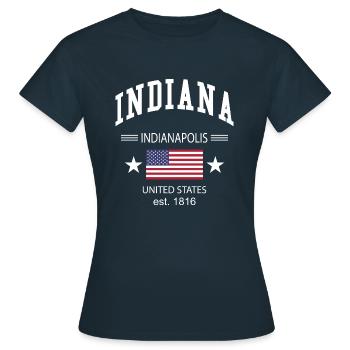 Indiana - T-shirt Femme - marine - Devant - AI Model Female 172 dark (172cm)