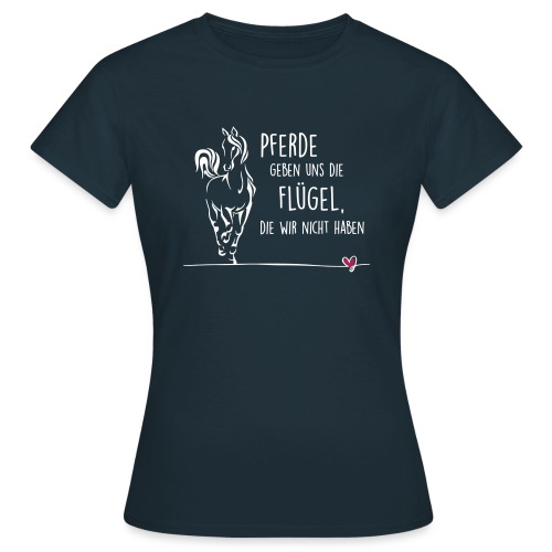 Vorschau: Pferd Flügel - Frauen T-Shirt