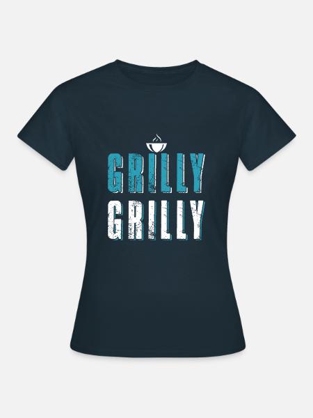 Funny BBQ Grill - Women's T-Shirt - navy